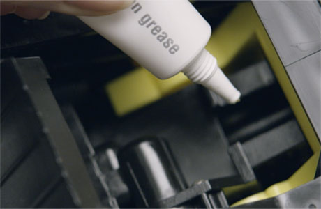 Lubrificazione del gruppo infusore