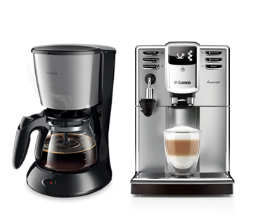 Macchine per caff&egrave; con filtro Philips e macchine espresso superautomatiche Philips