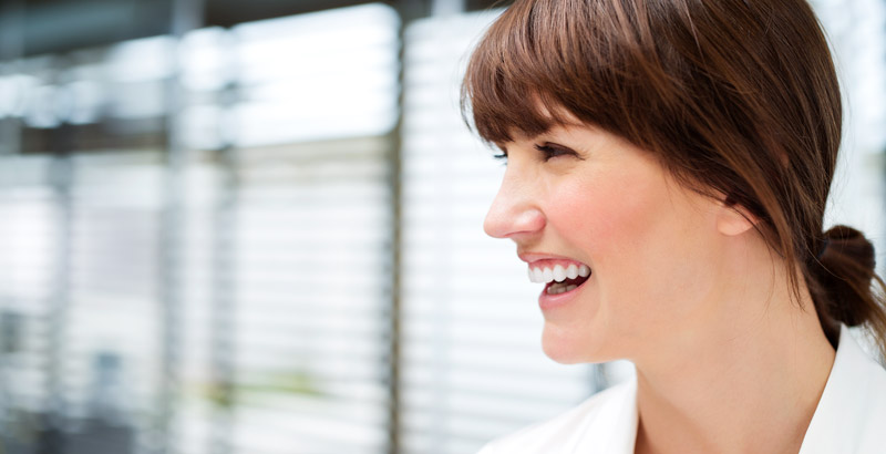 Donna sorridente