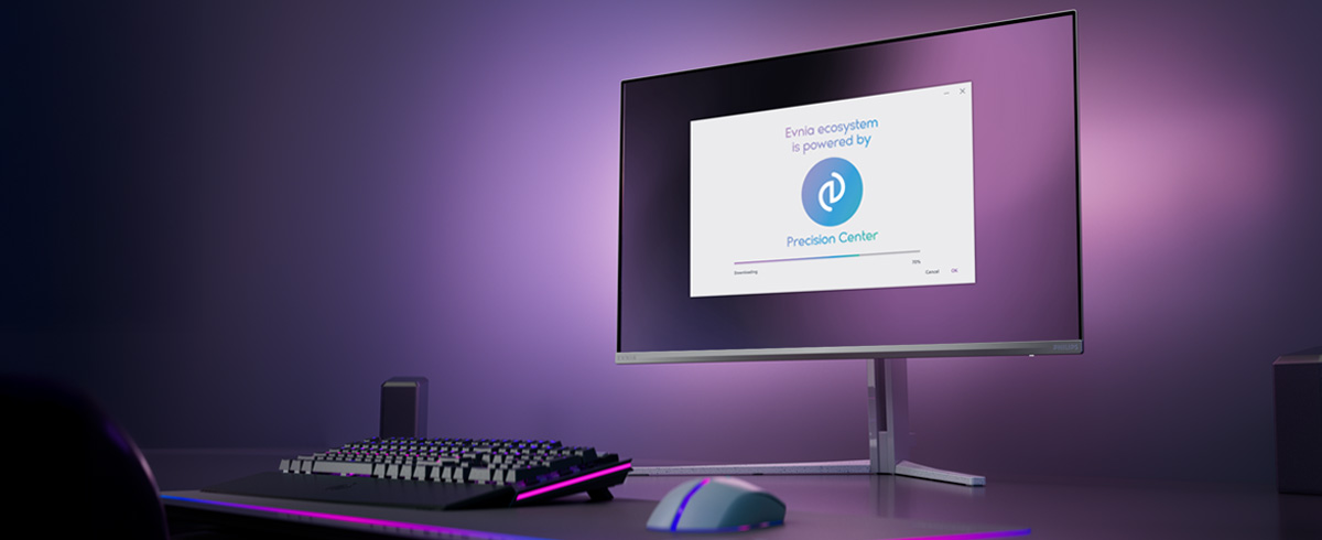 Configurazione del monitor Philips Evnia per il Precision Center