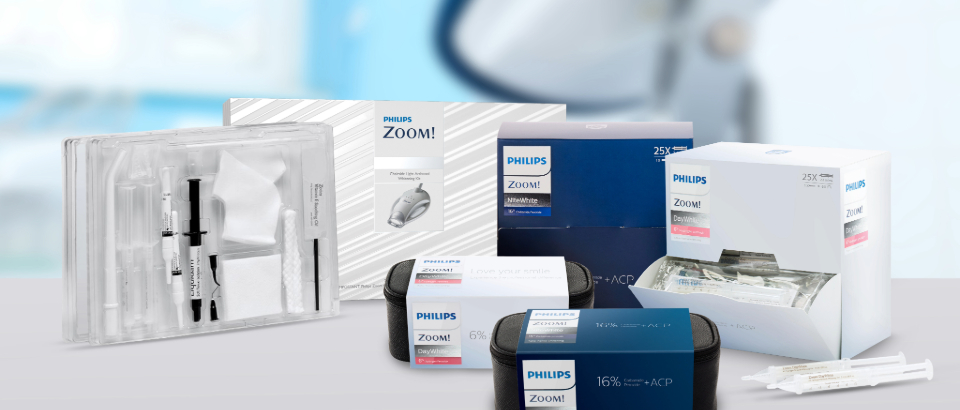 Gamma di prodotti Zoom per lo sbiancamento