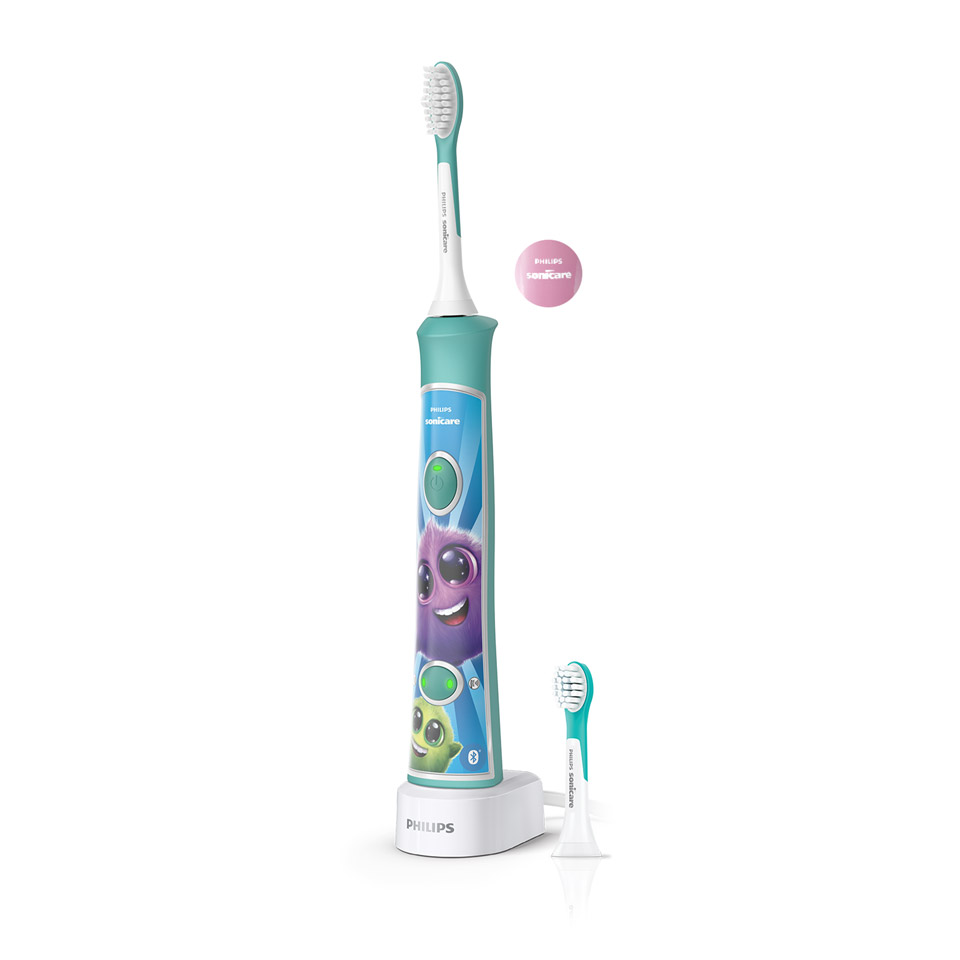 Spazzolino elettrico Philips Sonicare For Kids con testine aggiuntive