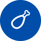 Chicken legs icon