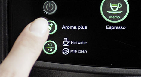Impostazioni "Aroma strenght" della macchina da caff&egrave; Philips