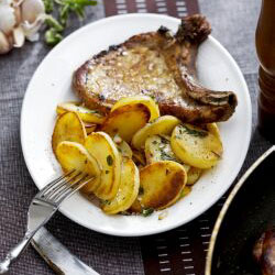 Patatine fritte con aglio
