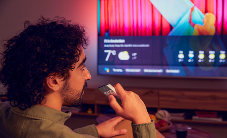 Funzione di controllo vocale Smart TV mobile